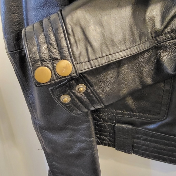 TRF Leather Bomber Style Jacket - Picture 7 of 7